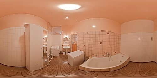 Gite luxeuil salle de bain f2